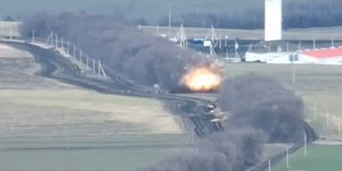 Ukraine bombardiert Stellungen in Russland