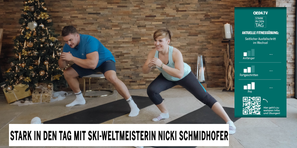 Nici Schmidhofer zeigt uns 4 effektive Übungen für mehr Stabilität, Kraft und Balance
