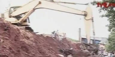 Einst&uuml;rzende Beton- Wand t&ouml;tet 4 Menschen