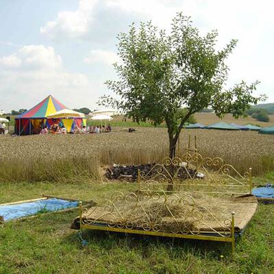 Ein Bett im Kornfeld