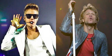 Justin Bieber und John Bon Jovi