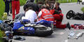 Crash: Auto- Lenker übersah Biker