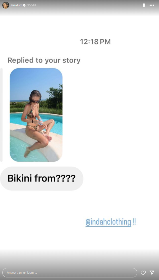 Leni Klum liefert im Bikini knackige Aussichten