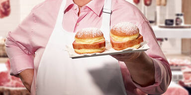 Krapfen mit Leberkäsefüllung: Hier gibt's den schrägsten Krapfen des Landes