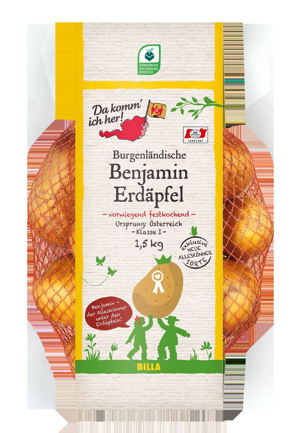 Billa entwickelte neue regionale Erdäpfelsorte „Benjamin