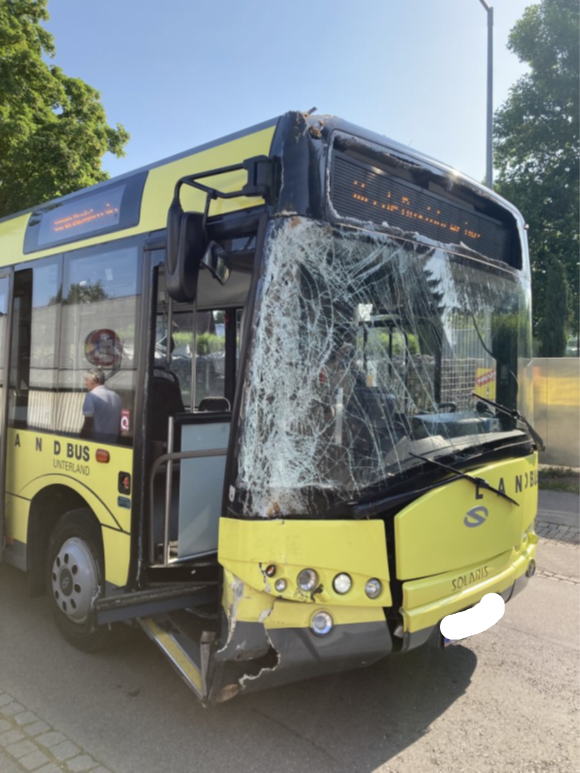 Linienbus mit Schulklasse crasht in Baum: Neun Verletzte