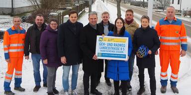 Arbeiten f&uuml;r Geh- und Radweg entlang B5 abgeschlossen