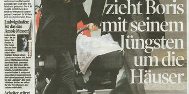 Becker zeigt sein Baby