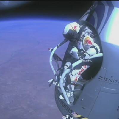 Felix Baumgartner springt aus 39 Kilometer Höhe