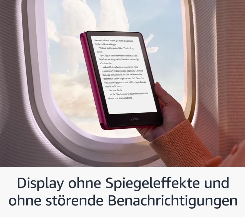 Amazon Kindle Paperwhite (neueste Generation) – Unser schnellster Kindle, mit neuem 7-Zoll-Display und wochenlanger Akkulaufzeit – 16 GB – ohne Werbung – schwarz 