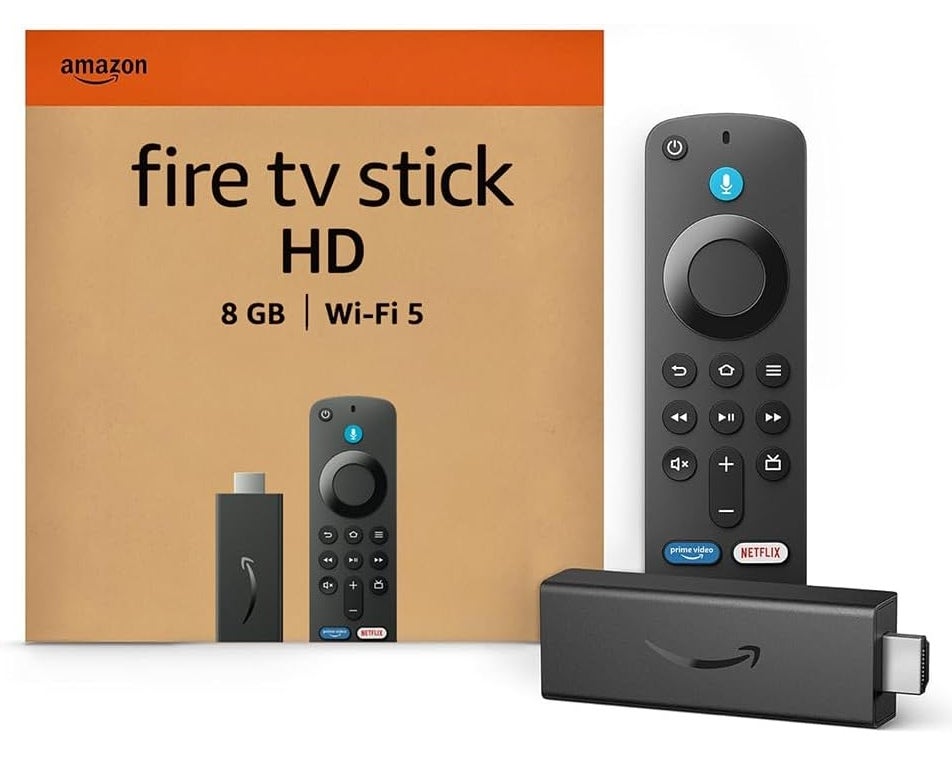 Amazon Fire TV Stick HD (Neueste Generation), Free- und Live-TV, Alexa-Sprachfernbedienung, Smart-Home-Steuerung, HD-Streaming 