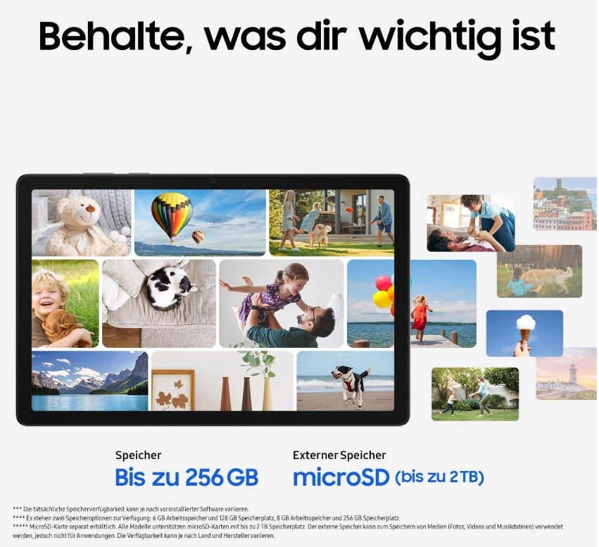 Samsung Galaxy Tab A11+, AI Tablet, 11 Zoll Display, 90 Hz Bildwiederholrate, 128 GB Speicher, 6 GB RAM, Android, Dolby Atmos Quad-Lautsprecher, Gray, 3 Jahre Herstellergarantie 