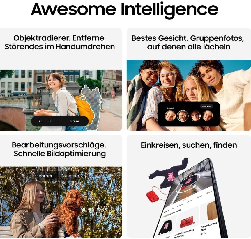 Samsung Galaxy A57 5G, Schlankes AI-Smartphone, Awesome Intelligence, 256 GB Speicherplatz, 50 MP Weitwinkel-Kamera, Bis zu 2 Tage Akkulaufzeit, IP68, Awesome Icyblue, 2,5 Jahre Herstellergarantie 