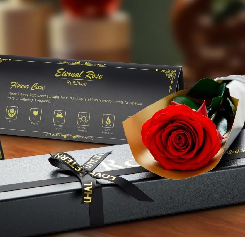 Infinity Rose,Geschenk Valentinstag für Sie Mama, Freundin, Ehefrau, Schwiegermutter, Schwester 