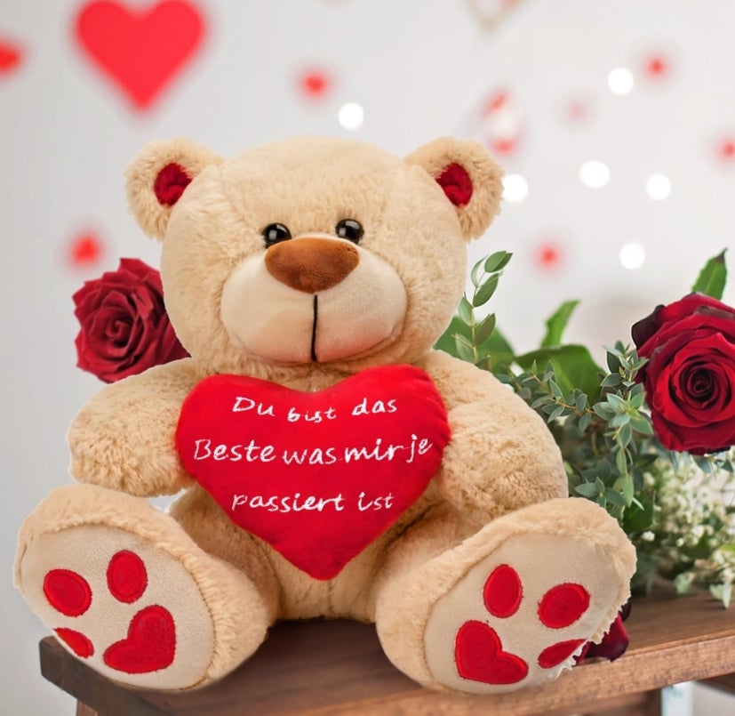 Valentinstag Lustige Geschenk für Sie,8 Zoll Plüsch Teddybär,Valentinstag 
