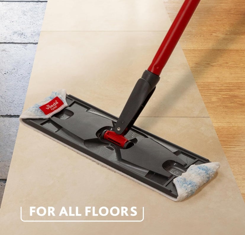 Vileda H2PrO Bodenwischer Ersatzbezug | Mikrofaser Bezug | Entfernt hartnäckigem Schmutz | einfache Befestigung am Rahmen | maschinenwaschbar | langlebiger Wisch-Mopp | für alle Hartböden | 1er Pack 