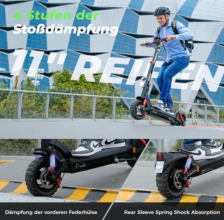 E-Scooter mit Straßenzulassung, 11 Zoll - Jetzt auf Amazon!