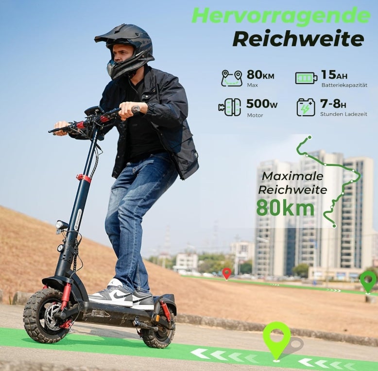 E-Scooter mit Straßenzulassung, 11 Zoll - Jetzt auf Amazon!