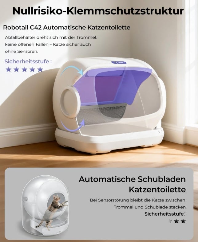 Selbstreinigende Katzentoilette  - Jetzt auf Amazon!