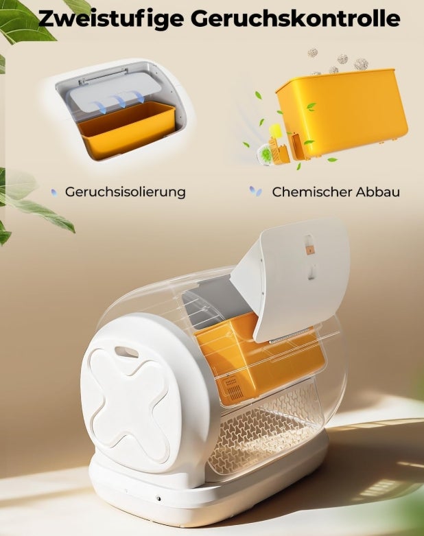 Selbstreinigende Katzentoilette  - Jetzt auf Amazon!