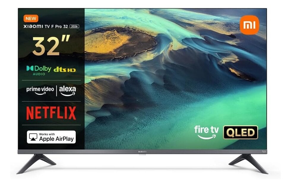 Xiaomi TV F Pro 32, 32 Zoll (81 cm), QLED, Smart TV, Fire OS7, Triple Tuner DVB-C/S/S2/T/T2,Dolby Audio™ 