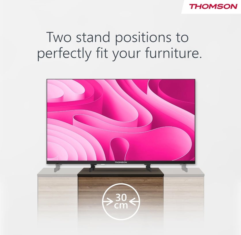 Thomson 24 Zoll (60 cm) HD Easy TV, LED Fernseher (Ohne Smart-TV), Triple-Tuner (DVB-T2/C/S2), Dolby Audio, Hotel-Modus, Multimedia-Player 