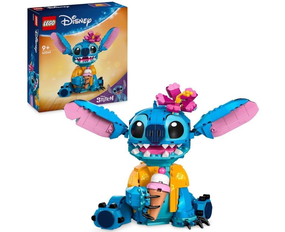 LEGO | Disney Stitch Spielzeug - Figur zum Spielen und Sammeln mit Einer Eistüte und Einer dekorativen Blume - Geschenk für Mädchen, Jungen und Lilo & Stitch Filmfans ab 9 Jahren - 43249 