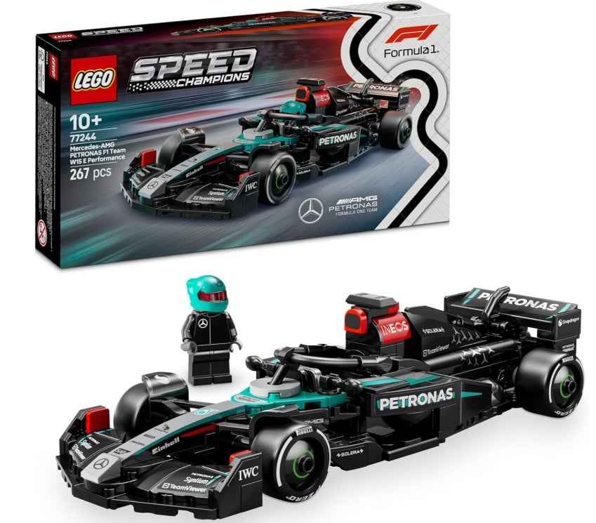 LEGO Speed Champions Mercedes-AMG F1 W15 Rennauto - Spielzeug mit Formel 1 Minifigur - Modell Auto zum Sammeln und Bauen - Geschenk für Jungen & Mädchen ab 10 Jahren oder Erwachsene Fans 