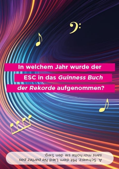 Kartenspiel: Das große Quiz für ESC-Fans: 126 Fragen rund um den Eurovision Song Contest