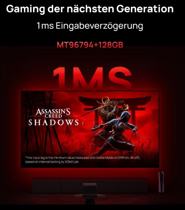 XGIMI Horizon 20 Pro 4K RGB Triple Laser Heimkino Beamer, 4100 ISO Lumen, Google TV mit lizenziertem Netflix, Optischer Zoom & Lens Shift, IMAX Enhanced, Dolby Vision, 20.000:1 Kontrast, 300