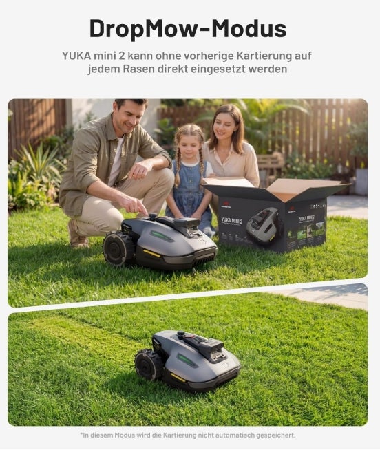 MAMMOTION YUKA mini 2 500 Mähroboter ohne Begrenzungskabel
