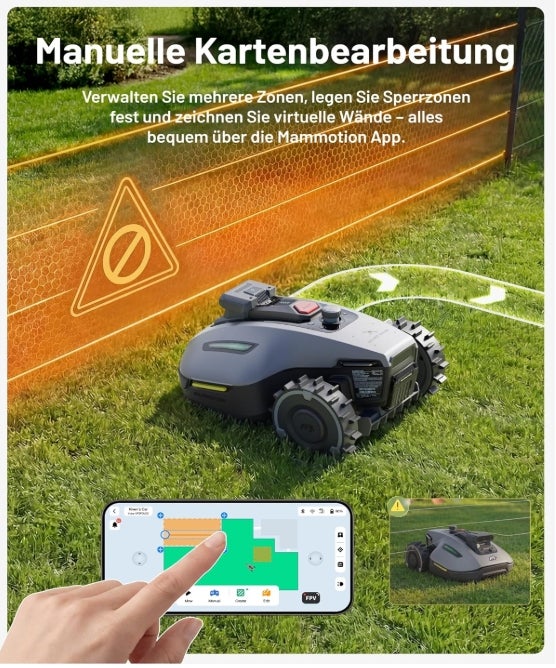 MAMMOTION YUKA mini 2 500 Mähroboter ohne Begrenzungskabel