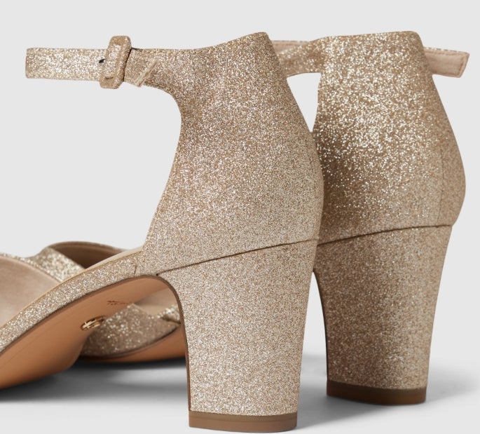 Tamaris – Pumps im schimmernden Design in Gold 