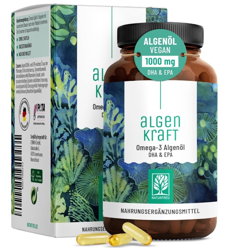 NATURTREU® Omega 3 Vegan aus Algenöl 