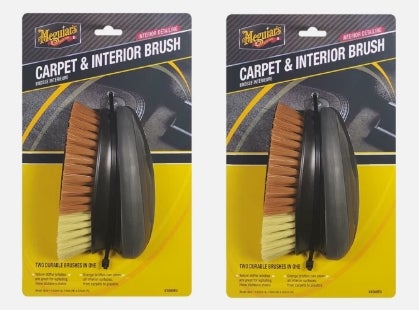 2x Meguiar’s Carpet & Interior Brush - Polsterbürste für Auto-Innenreinigung 