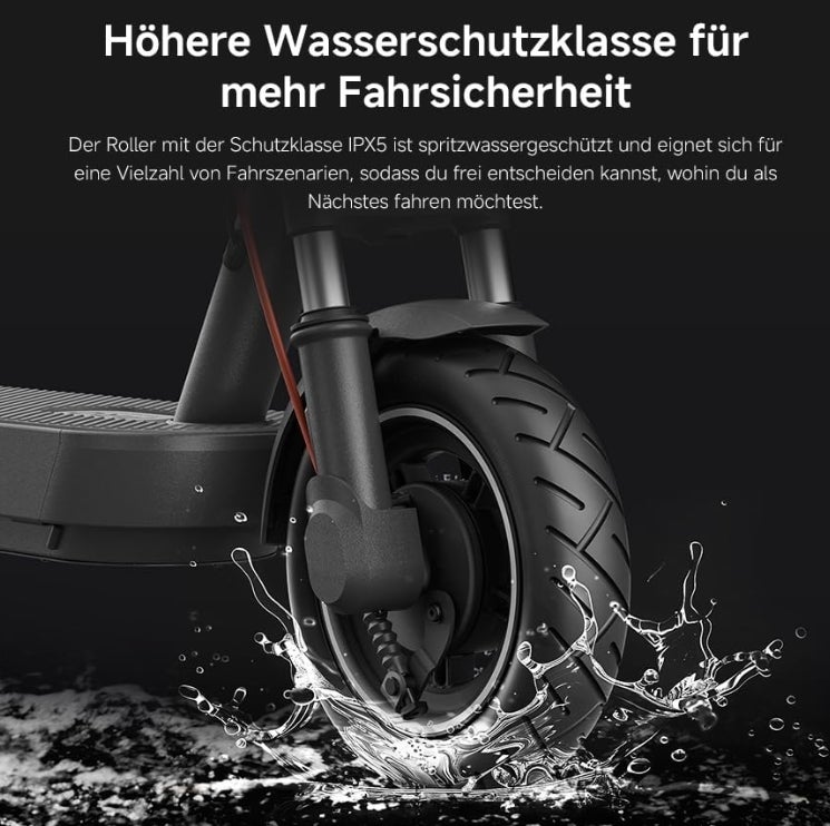 Xiaomi E-Scooter 4 Lite, 4 Pro Plus, 4 Ultra, 5 Elite, 5, 5 Pro oder 5 Max mit Deutscher Straßenzulassung (max 20km/h, bis zu 70km Reichweite und 25% Steigung, Luftreifen, Dual-Bremsen, Display, App) 