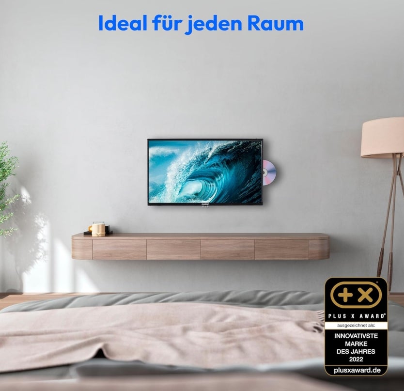 MEDION 59,9 cm (24 Zoll) Full HD Fernseher (integrierter DVD-Player 