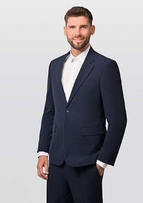 Herren 2-TLG. Business Anzug Regular Fit - Anzughose & Sakko - mit Kleidersack 