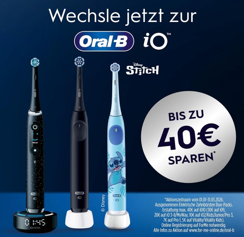 Oral-B iO Series 6 Elektrische Zahnbürste — Electric Toothbrush, Inkl. 3 Aufsteckbürsten und Reise-Etui — 5 Putzmodi für Zahnpflege, Zahnbürste Elektrisch, Designed by Braun, Grau 