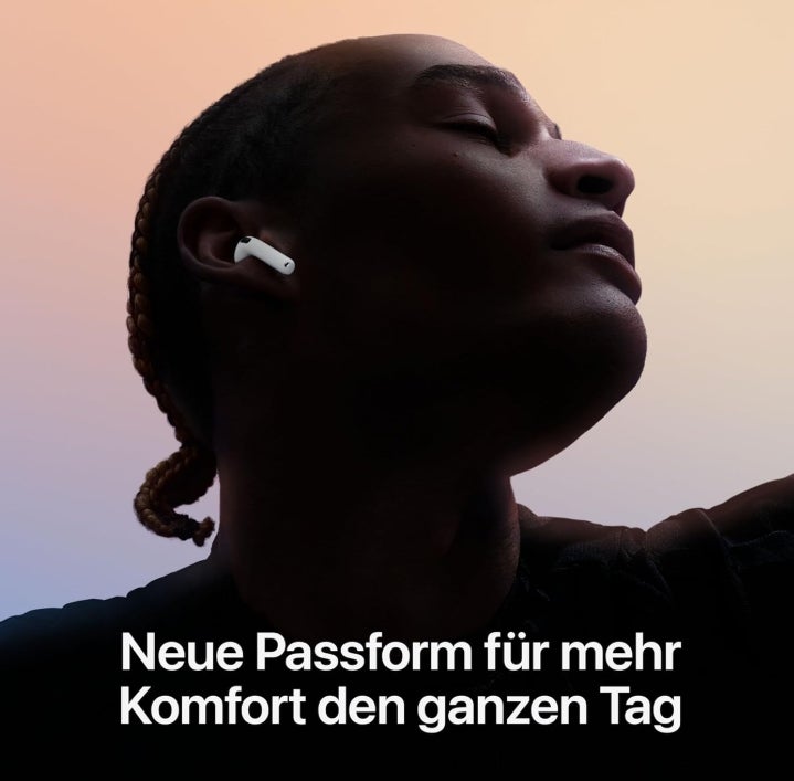 Apple AirPods 4 Kabellose Kopfhörer, Bluetooth Kopfhörer mit aktiver Geräuschunterdrückung