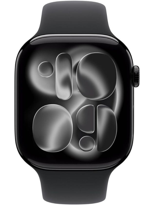 Apple Watch Series 11 GPS 46mm Aluminium Jet Black Sport Band Black M/L 