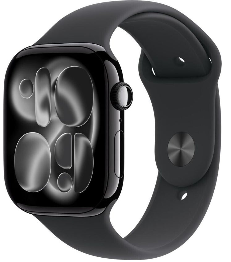 Apple Watch Series 11 GPS 46mm Aluminium Jet Black Sport Band Black M/L 