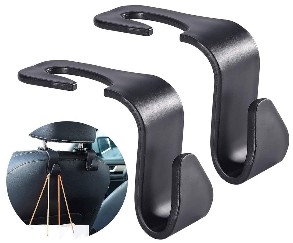 6 Stück Autositz-Haken, Autohaken Auto-Aufbewahrungshaken, Autositz-Kleiderhaken zum Kopfstützen Auto Haken 