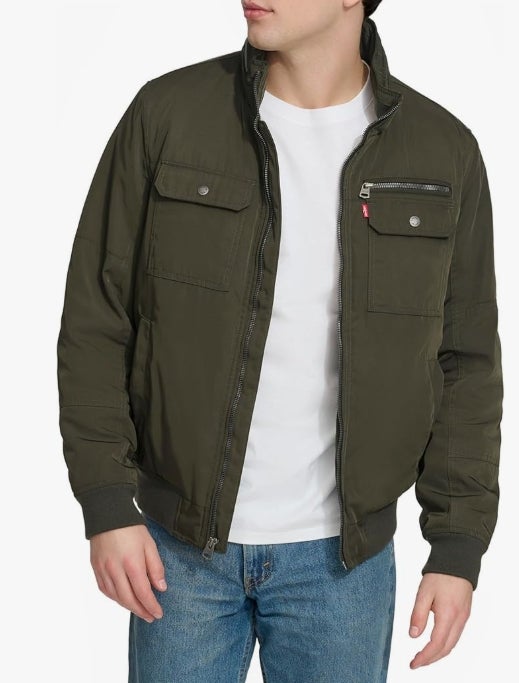 Levi's Herren Levi's Men's Stand Collar Utility Bomber Jacke 