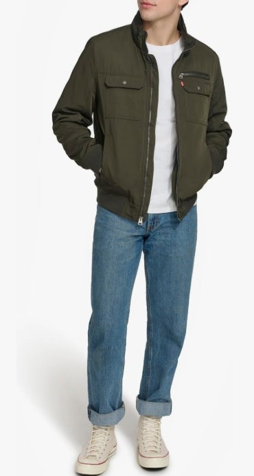 Levi's Herren Levi's Men's Stand Collar Utility Bomber Jacke 