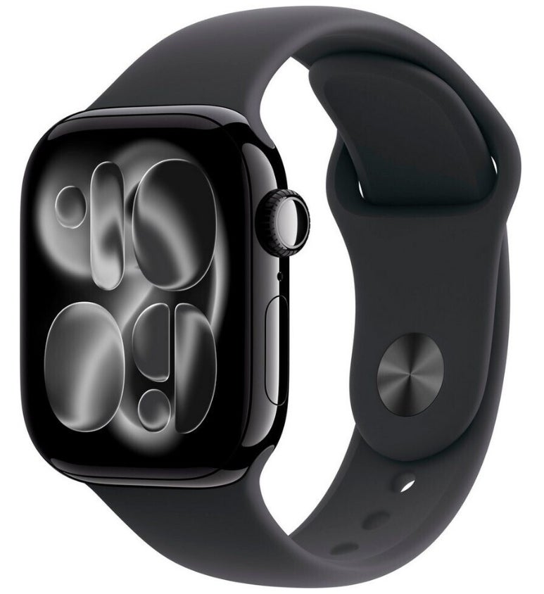 Apple Watch Series 11 GPS 42mm Aluminium Jet Black Sport Band Black S/M 