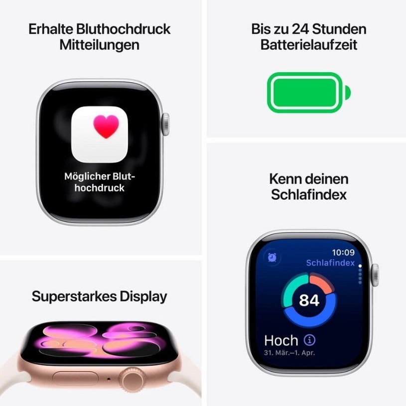 Apple Watch Series 11 GPS 42mm Aluminium Jet Black Sport Band Black S/M 