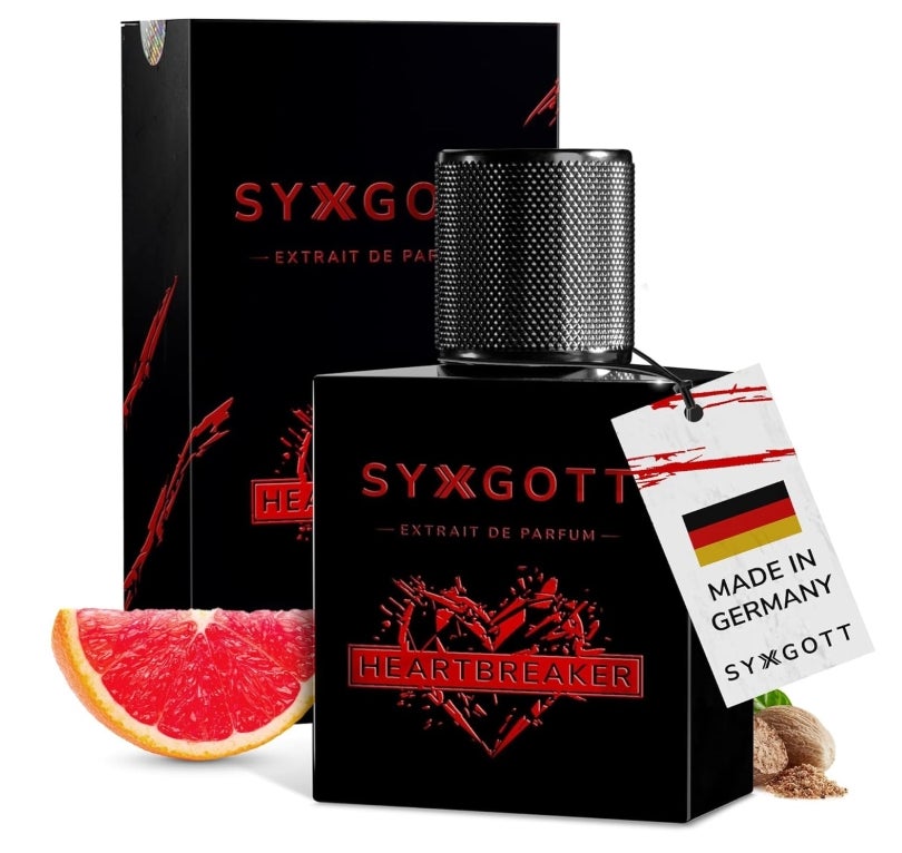 SYXGOTT HEARTBREAKER Männerparfum mit Pheromon Öl | Extrait de Parfum für Herren | Parfumprobe inklusive | intensiv, würzig und erfrischend 