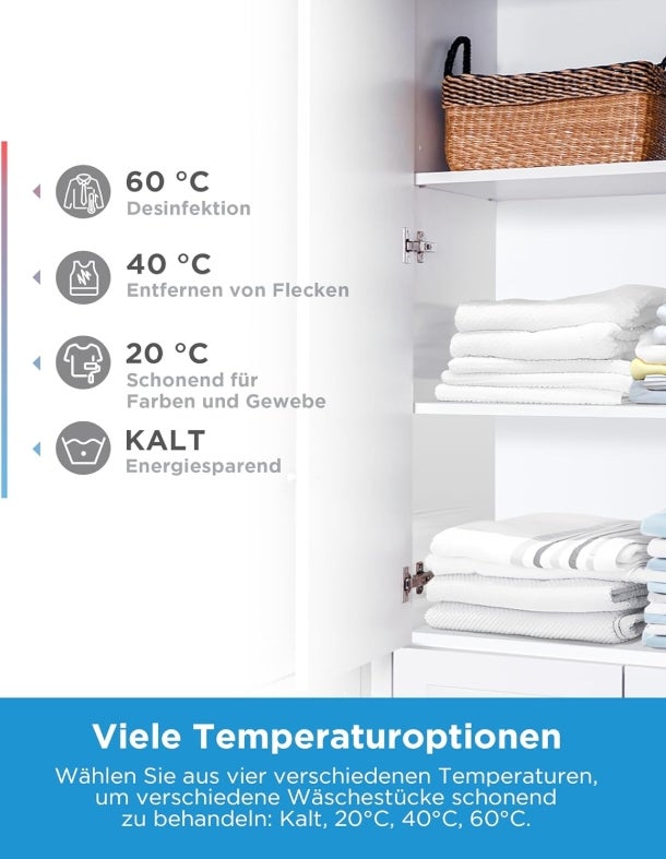 Midea MF10EW80BA10 Waschmaschine / 8kg / 1400 U/Min/EEK A-10%/Inverter Quattro Motor/Dampffunktion/Grosse Trommel/Nachlegefunktion/Kindersicherung/AquaStop, Weiß [Energieklasse A] 