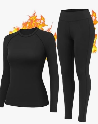 Thermounterwäsche Damen Skiunterwäsche Set Winter 